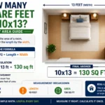 how many square feet is 10x13