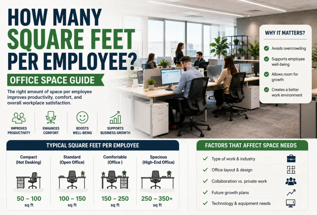 How Many Square Feet Per Employee