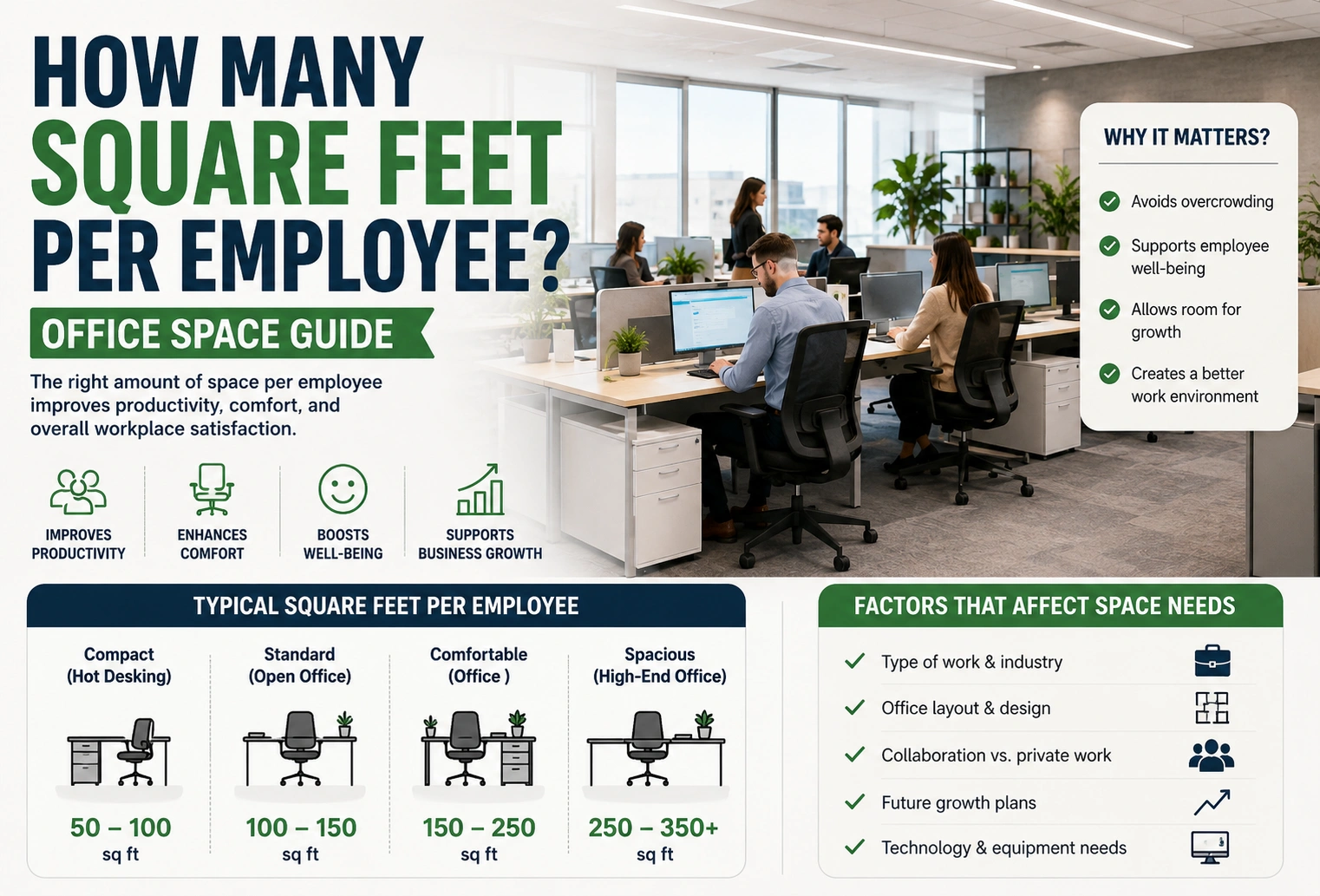 How Many Square Feet Per Employee