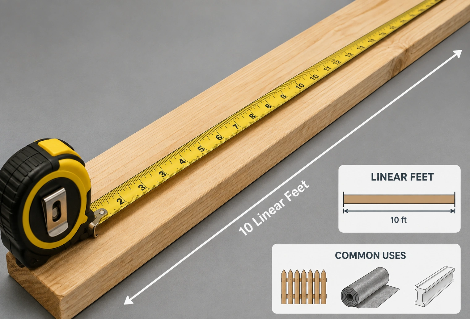 How many linear feet