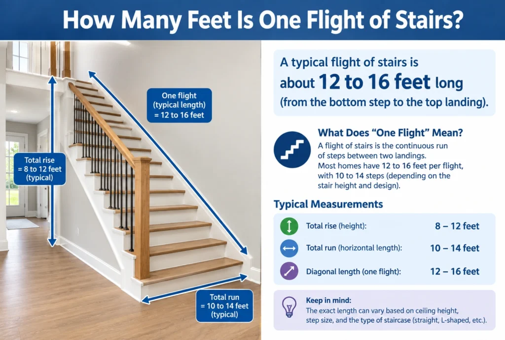 How Many Feet Is One Flight of Stairs