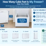 how many cubic feet is my freezer