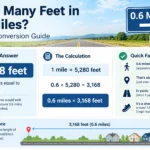 How Many Feet in .6 Miles