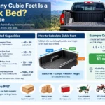 how many cubic feet is a truck bed