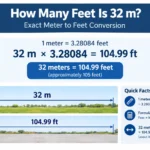 How Many Feet Is 32 m