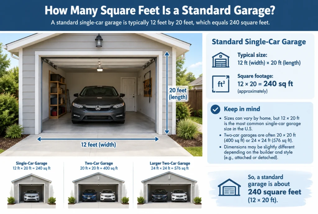 How Many Square Feet Is a Standard Garage