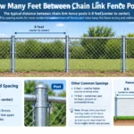 How Many Feet Between Chain Link Fence Posts