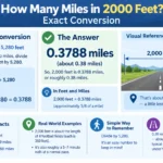 how many miles in 2000 feet