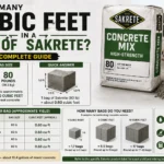 how many cubic feet are in a bag of Sakrete