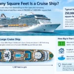 how many square feet is a cruise ship