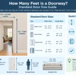 how many feet is a doorway