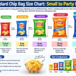 standard chip bag size chart