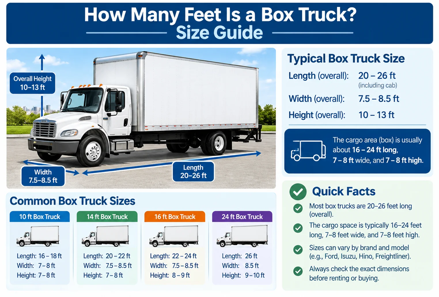 how many feet is a box truck