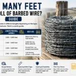 how many feet on a roll of barbed wire