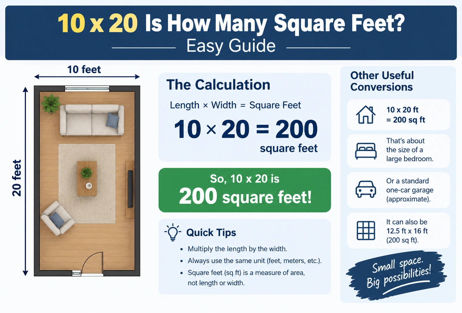 10 x 20 Is How Many Square Feet