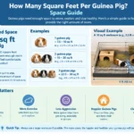 how many square feet per guinea pig
