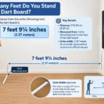 How Many Feet Do You Stand From a Dart Board