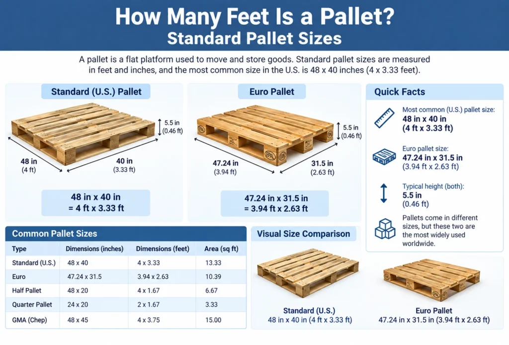 How Many Feet Is a Pallet